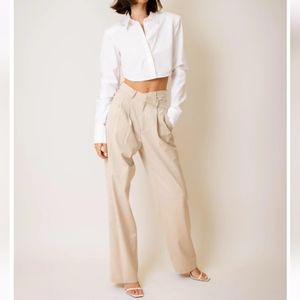 The NKC store Nicole kwong concepts  criss cross trousers